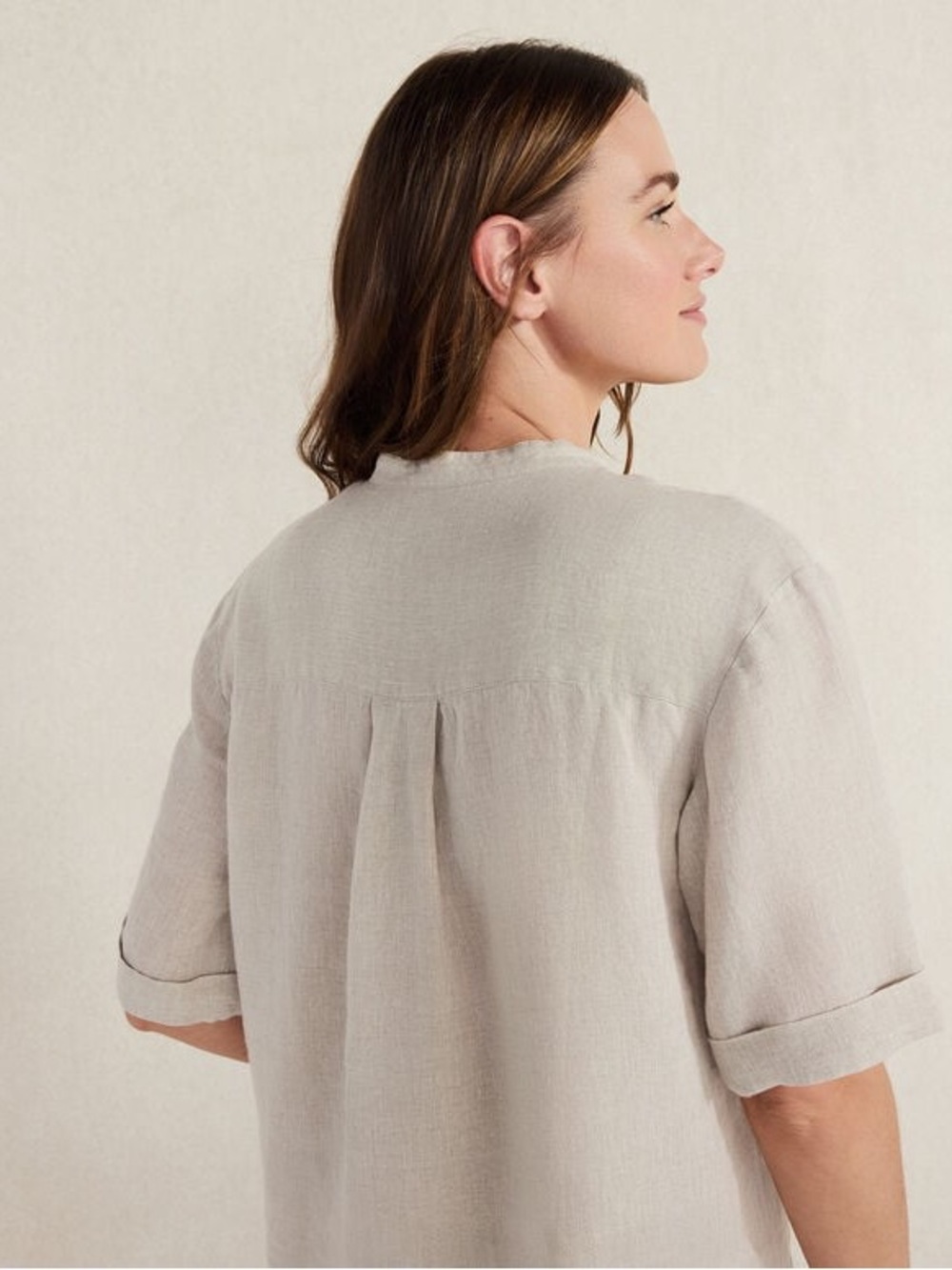 Haven Well Within Linen Cuff Sleeve Top Size M - Picture 11 of 12